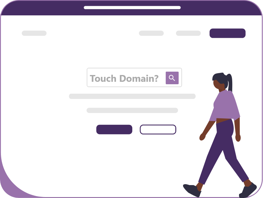 About page landing page